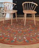 Spicher and Company Biltmore Arabesque Bloom Vermilion Slate Vinyl Mat