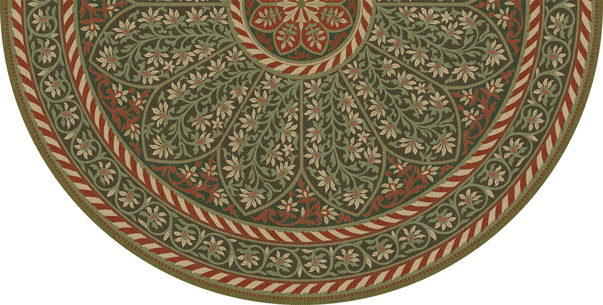 Spicher and Company Biltmore Estate Tracery Holly Velvet Vinyl Mat