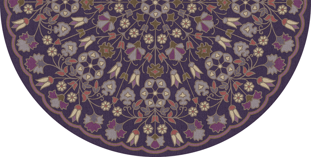 spicher and company biltmore arabesque bloom midnight orchid vinyl mat