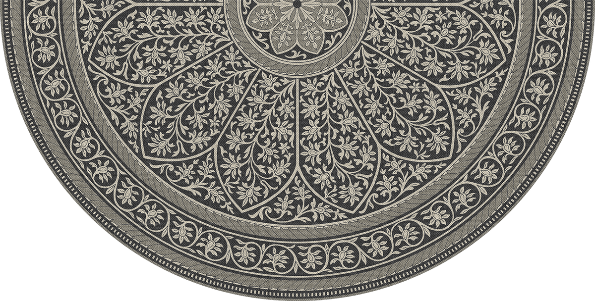 Spicher and Company Biltmore Estate Tracery Ink Blossom Vinyl Mat