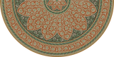 Spicher and Company Biltmore Estate Tracery Verdigris Flame Vinyl Mat