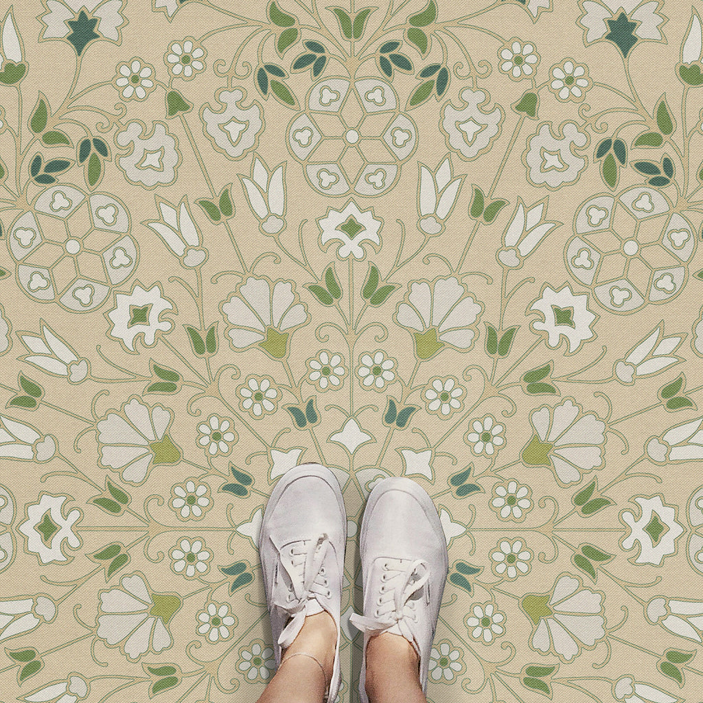 spicher and company biltmore arabesque bloom herbarium vinyl mat