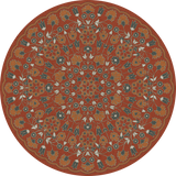 spicher and company biltmore arabesque bloom vermilion slate vinyl mat