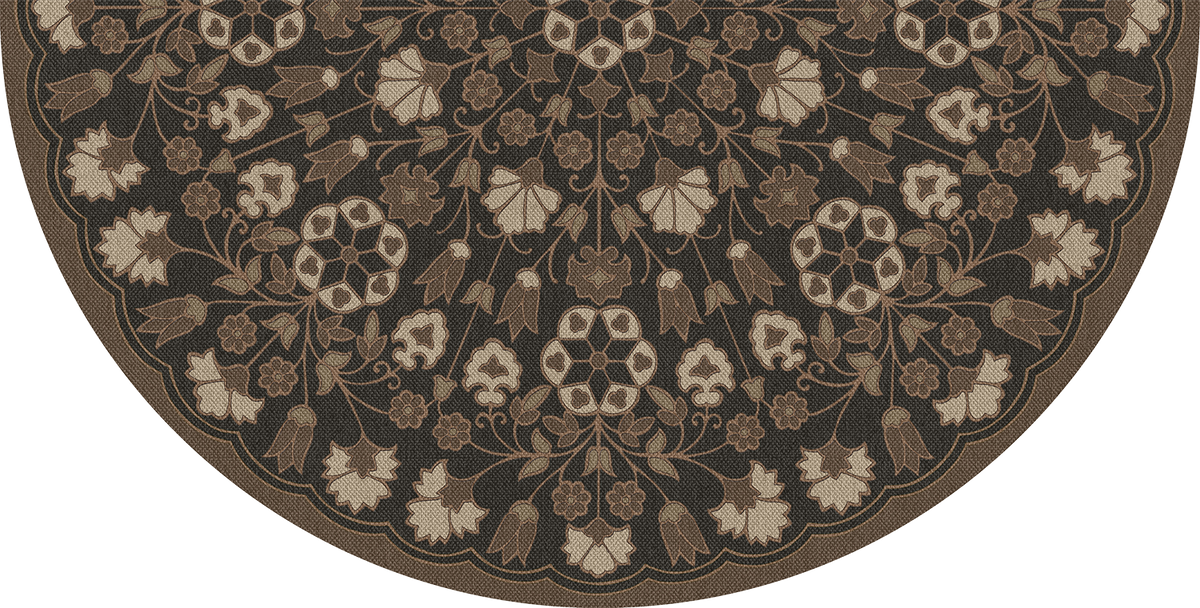 Spicher and Company Biltmore Arabesque Bloom Earth and Vinyl Mat