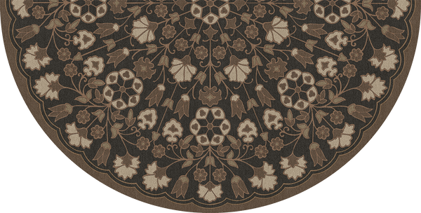 Spicher and Company Biltmore Arabesque Bloom Earth and Vinyl Mat
