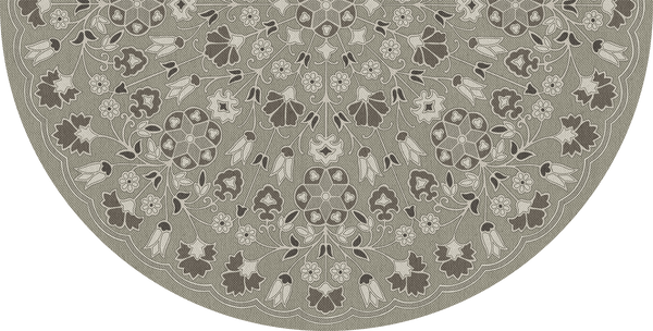 Spicher and Company Biltmore Arabesque Bloom Misty Graphite Vinyl Mat