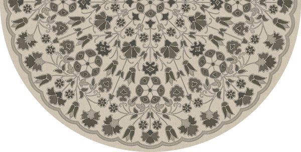 Spicher and Company Biltmore Arabesque Bloom Graphite Garden Vinyl Mat