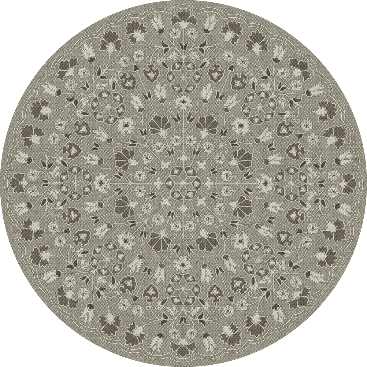 spicher and company biltmore arabesque bloom misty graphite vinyl mat