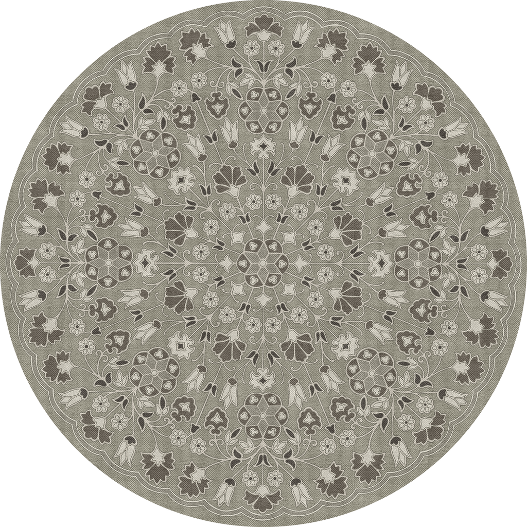 spicher and company biltmore arabesque bloom misty graphite vinyl mat