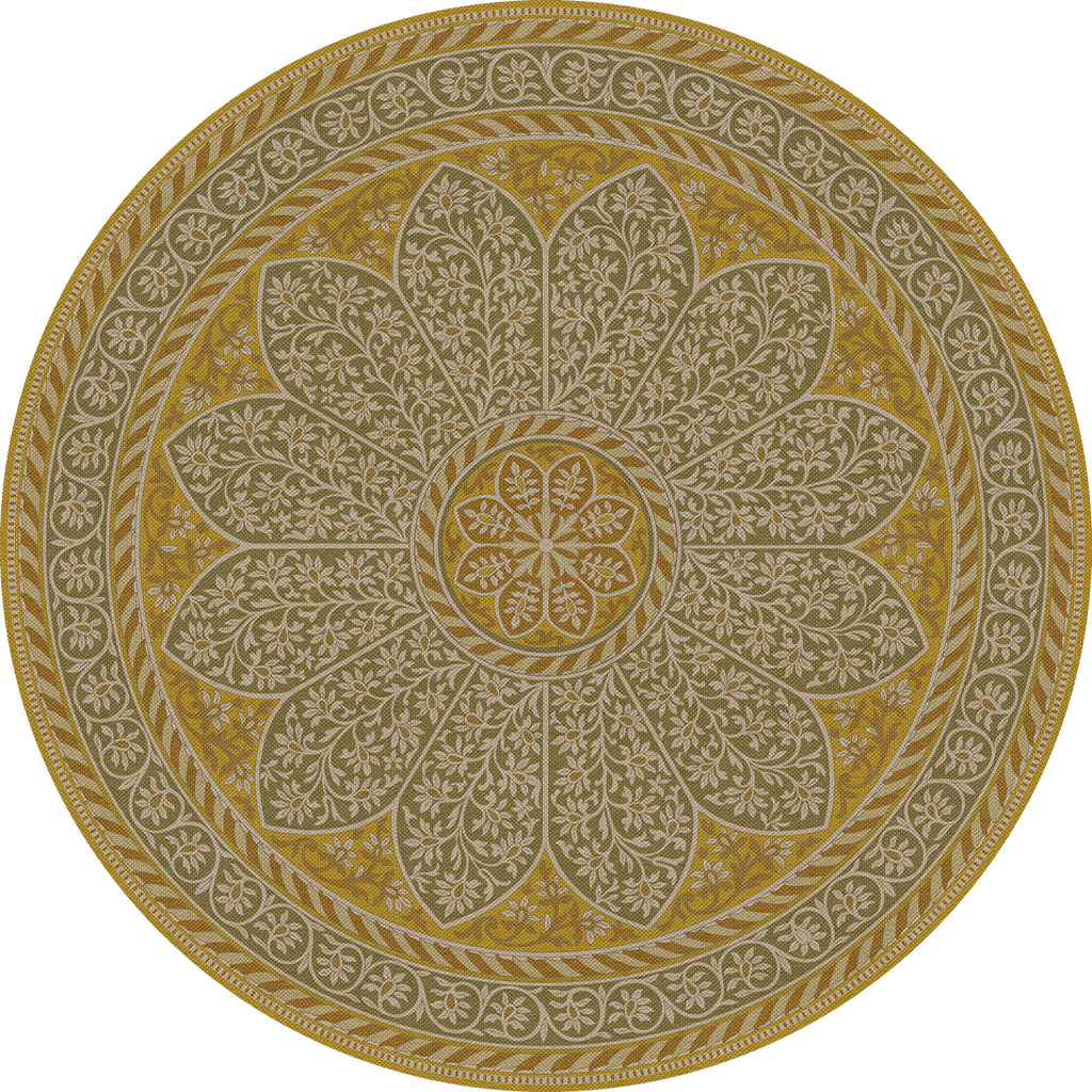 spicher and company biltmore estate tracery olive saffron vinyl mat