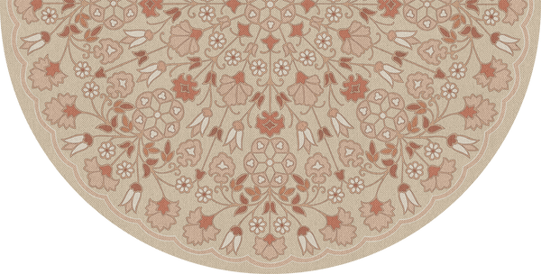 Spicher and Company Biltmore Arabesque Bloom Blush Parchment Vinyl Mat