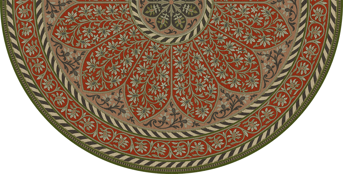 Spicher and Company Biltmore Estate Tracery Crimson Relic Vinyl Mat