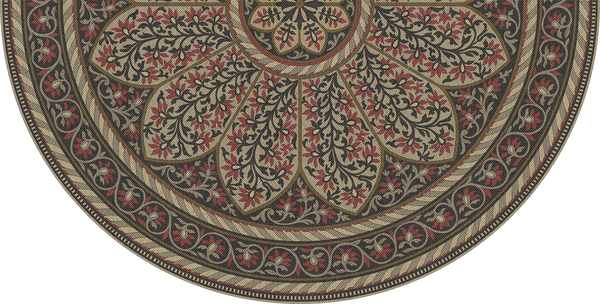 Spicher and Company Biltmore Estate Tracery Winter Garnet Vinyl Mat