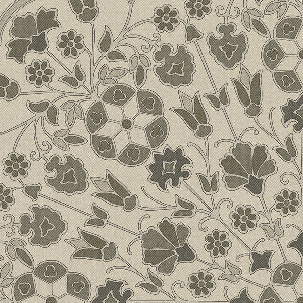 spicher and company biltmore arabesque bloom graphite garden vinyl mat