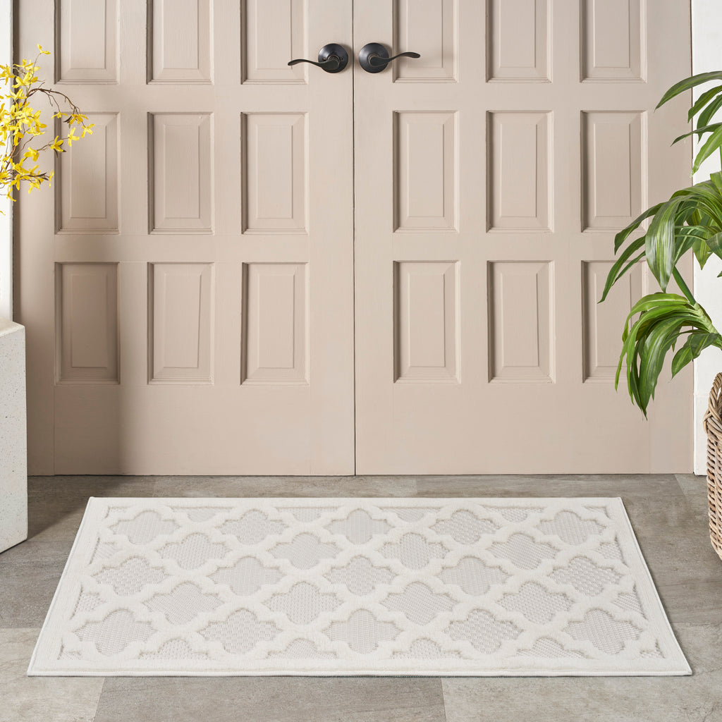 nourison easy care nes01 ivory white rug