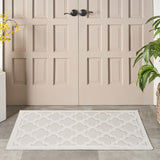 nourison easy care nes01 ivory white rug