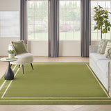 nourison nourison essentials nre02 green ivory rug