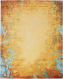nourison prismatic prs29 gold multicolor rug