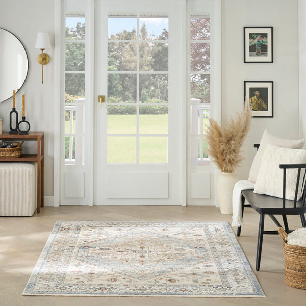 nourison pardis prd02 blue taupe rug
