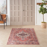 nourison grand washables grw03 rust multicolor rug