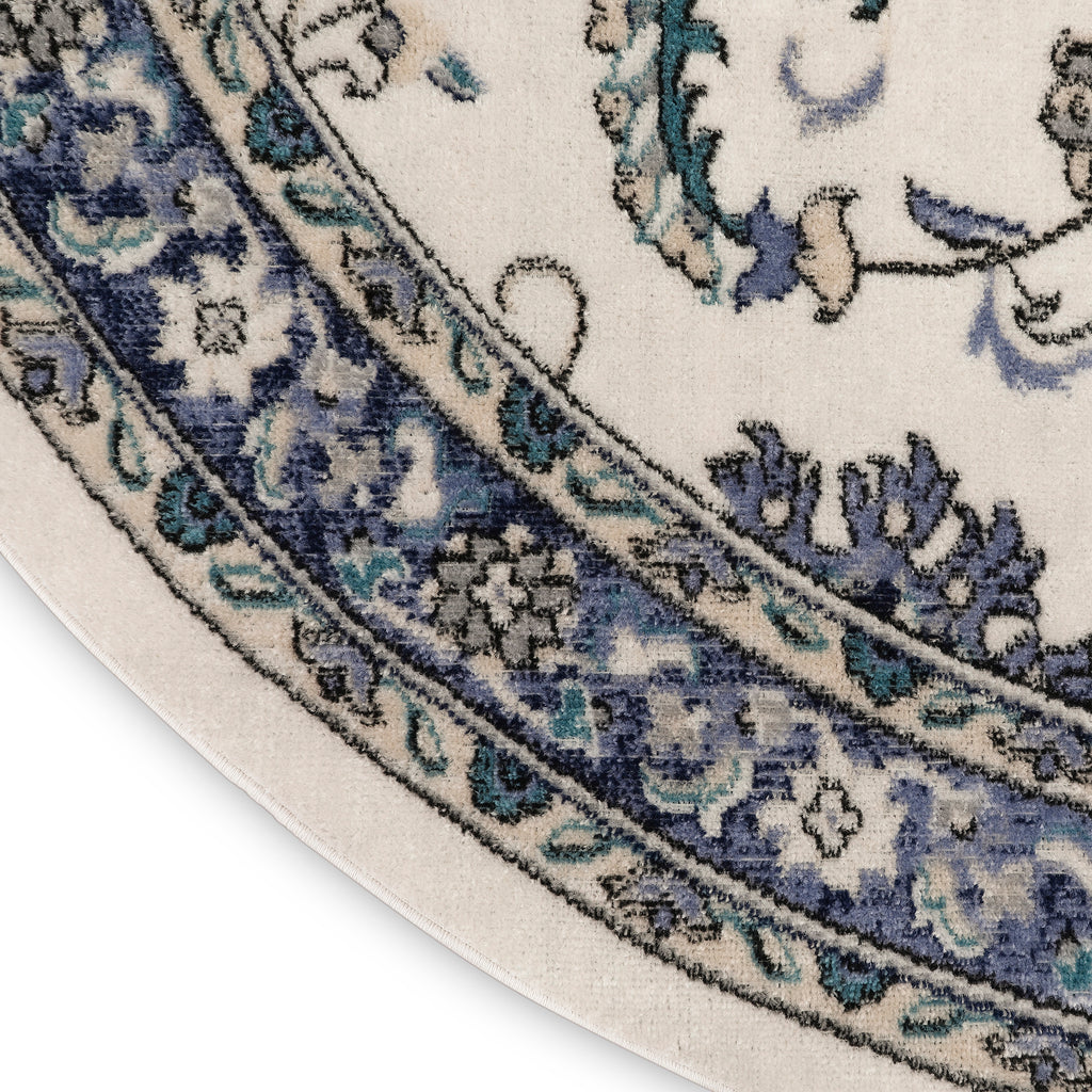 nourison nourison essentials nre05 ivory blue rug