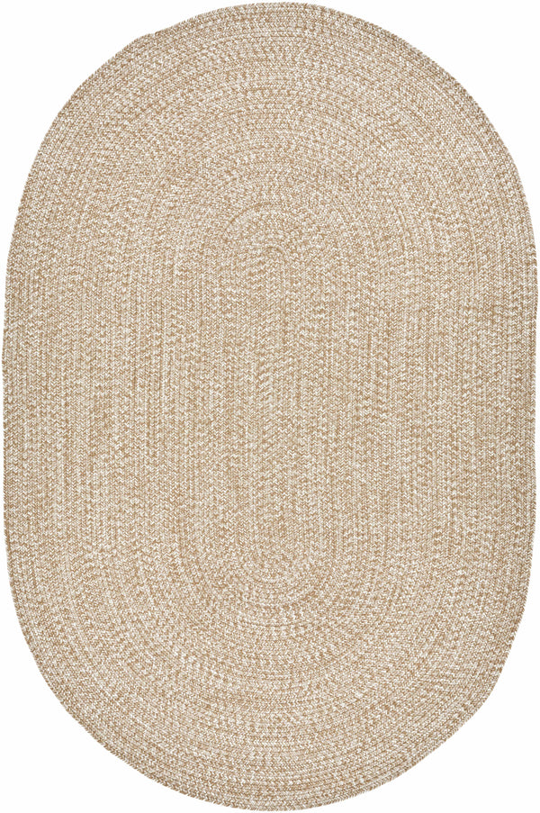 Hauteloom Flaxville FLAXV Cream Machine Made Polypropylene Rug