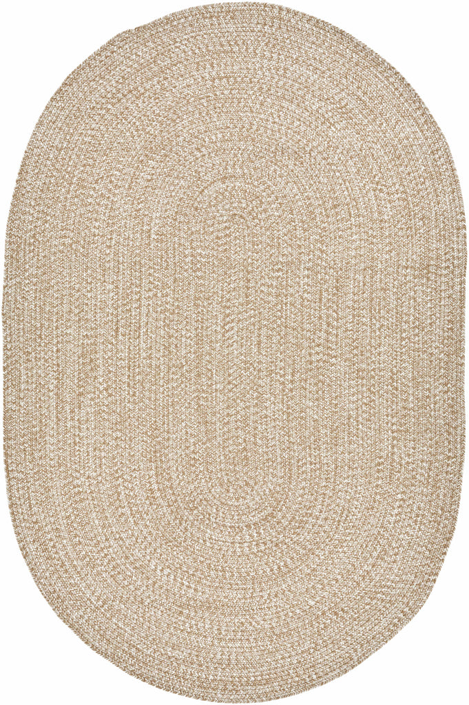 Hauteloom Flaxville FLAXV Cream Machine Made Polypropylene Rug