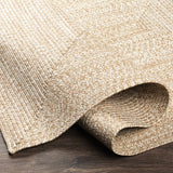 Hauteloom Flaxville FLAXV Cream Machine Made Polypropylene Rug