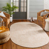 Hauteloom Flaxville FLAXV Cream Machine Made Polypropylene Rug