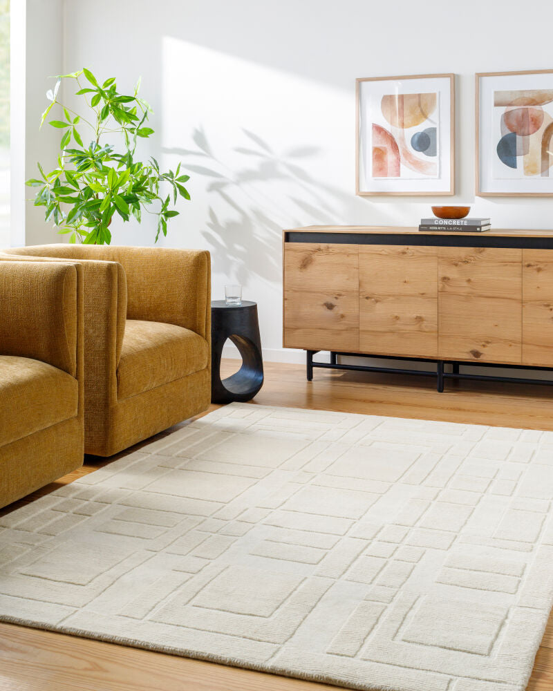 surya luxuries flw 2300 ivory rug