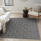 nourison care free caf03 grey rug