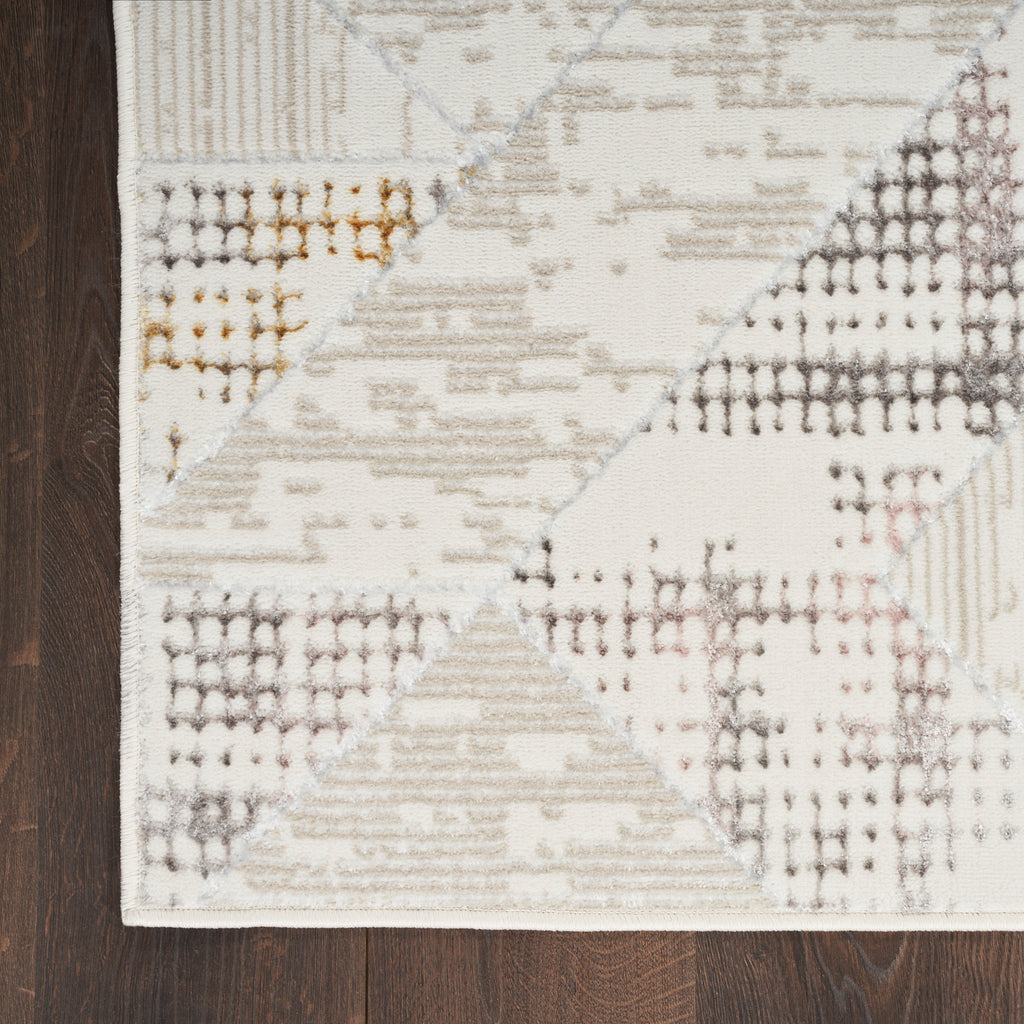 nourison glitz glz04 ivory multi rug