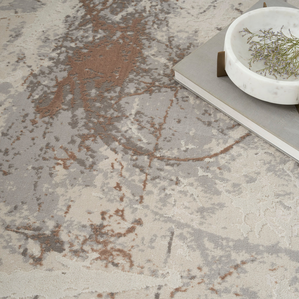 nourison desire dsr04 cream grey rug