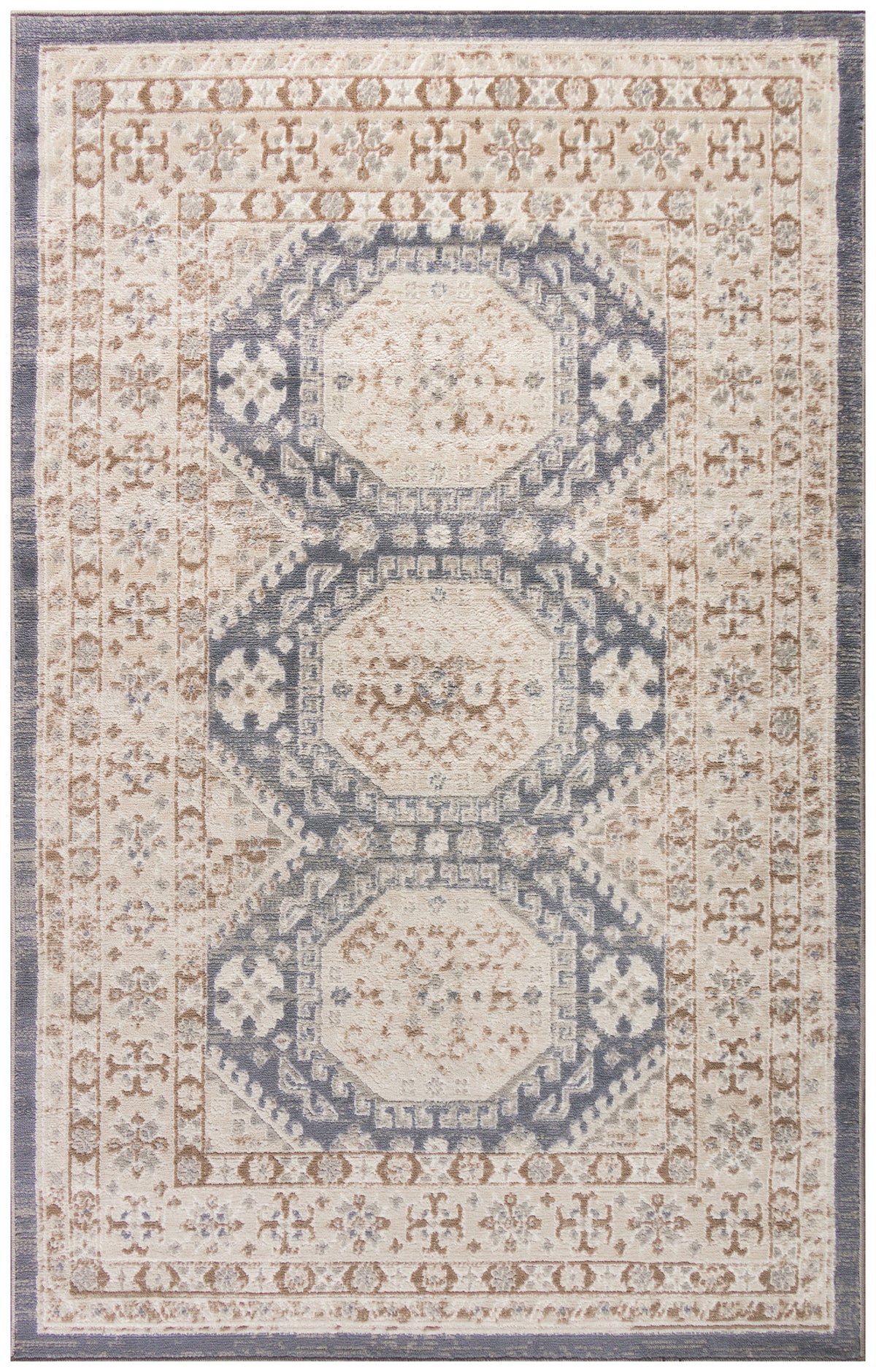 nourison serenity home srh01 ivory blue rug