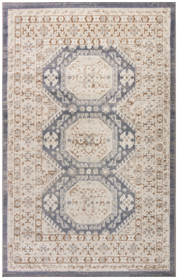 nourison serenity home srh01 ivory blue rug