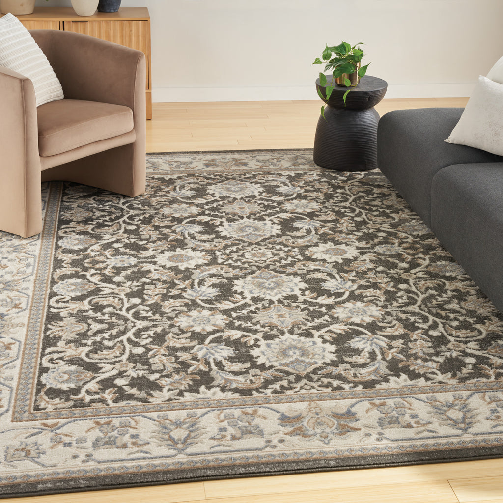 nourison serenity home srh02 ivory grey blue rug
