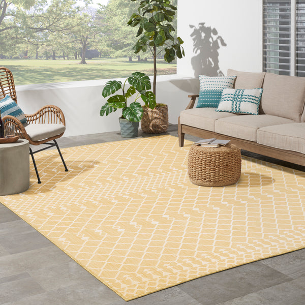 nourison positano pos02 yellow rug