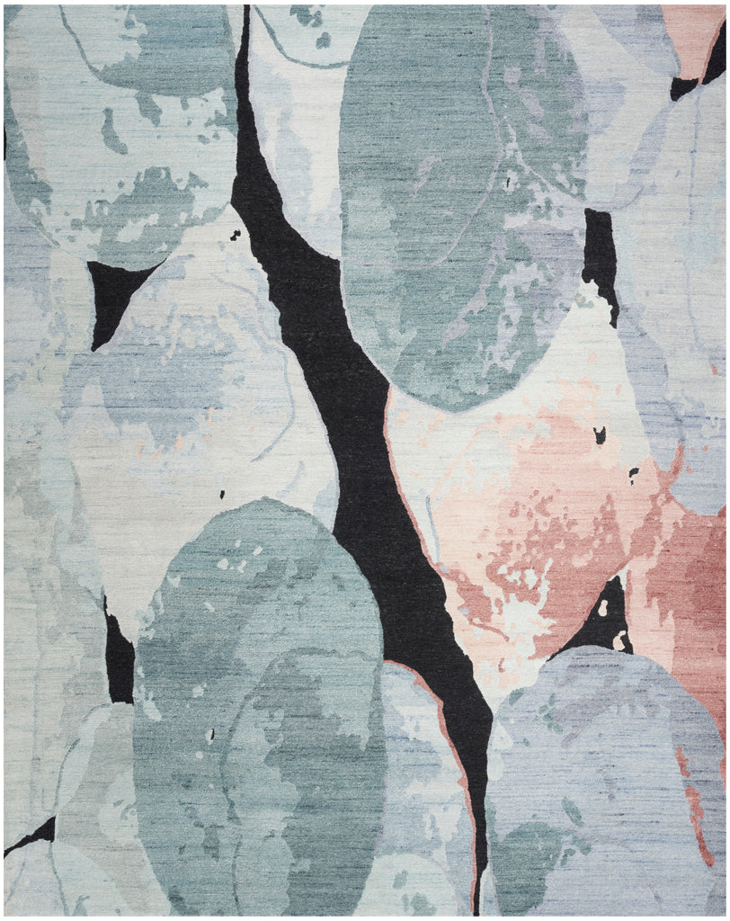 nourison silk shadows sha25 blue pink rug