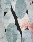 nourison silk shadows sha25 blue pink rug