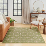 nourison nourison essentials nre04 green ivory rug
