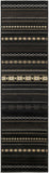 Hauteloom Fogertown FOG Black Machine Made Polypropylene Rug