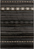 Hauteloom Fogertown FOG Black Machine Made Polypropylene Rug