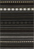 Hauteloom Fogertown FOG Black Machine Made Polypropylene Rug