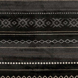 Hauteloom Fogertown FOG Black Machine Made Polypropylene Rug