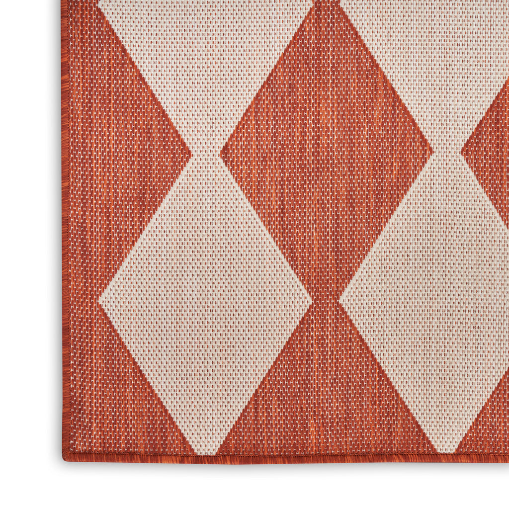 nourison positano pos04 terracotta rug