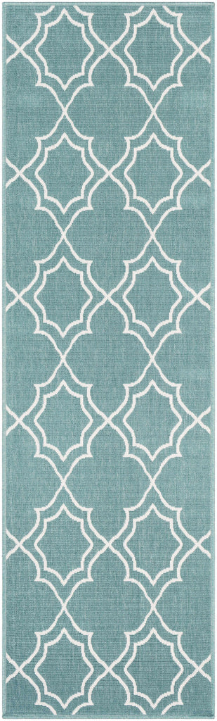 Hauteloom Folsom FOL Teal Machine Made Olefin Rug