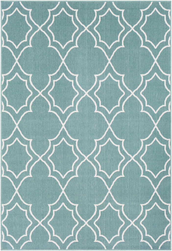 Hauteloom Folsom FOL Teal Machine Made Olefin Rug