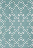 Hauteloom Folsom FOL Teal Machine Made Olefin Rug