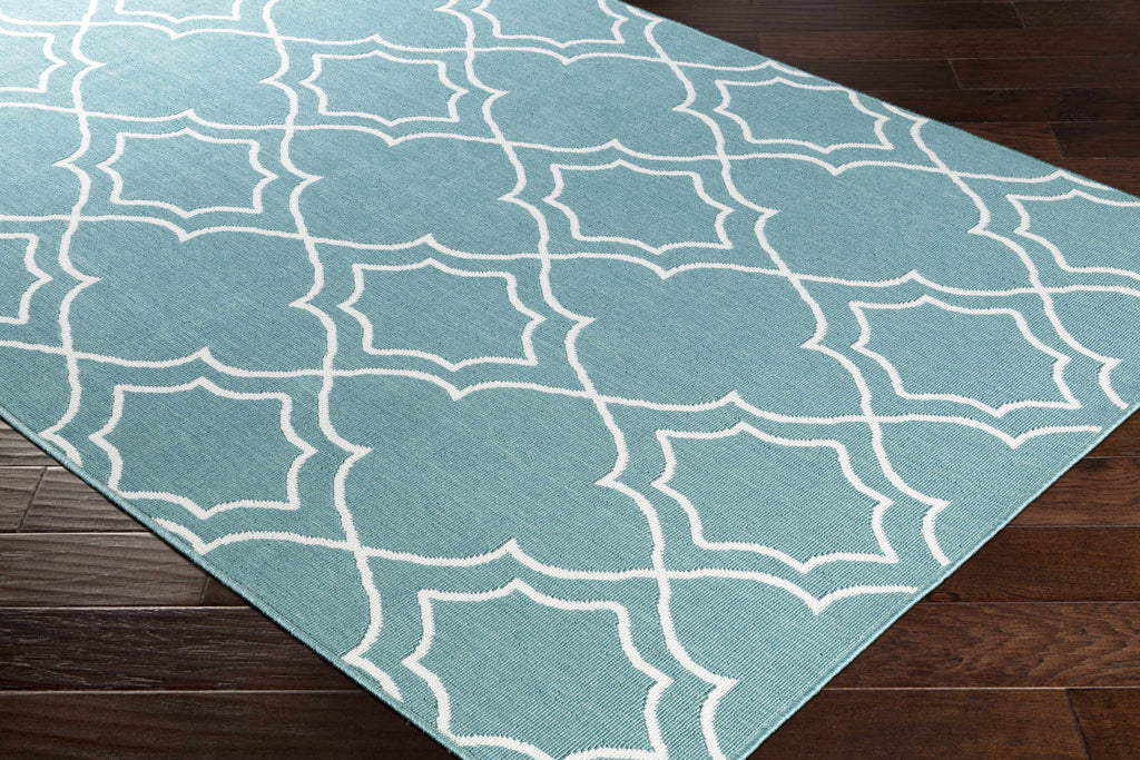 Hauteloom Folsom FOL Teal Machine Made Olefin Rug