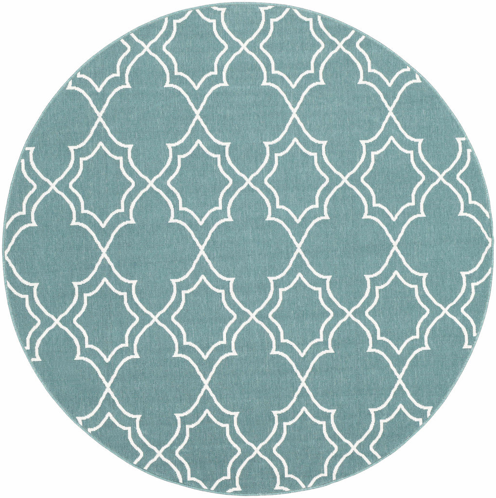 Hauteloom Folsom FOL Teal Machine Made Olefin Rug